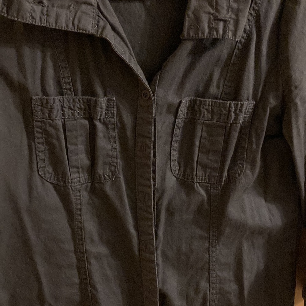 Grey Button Up - Picture 3 of 3